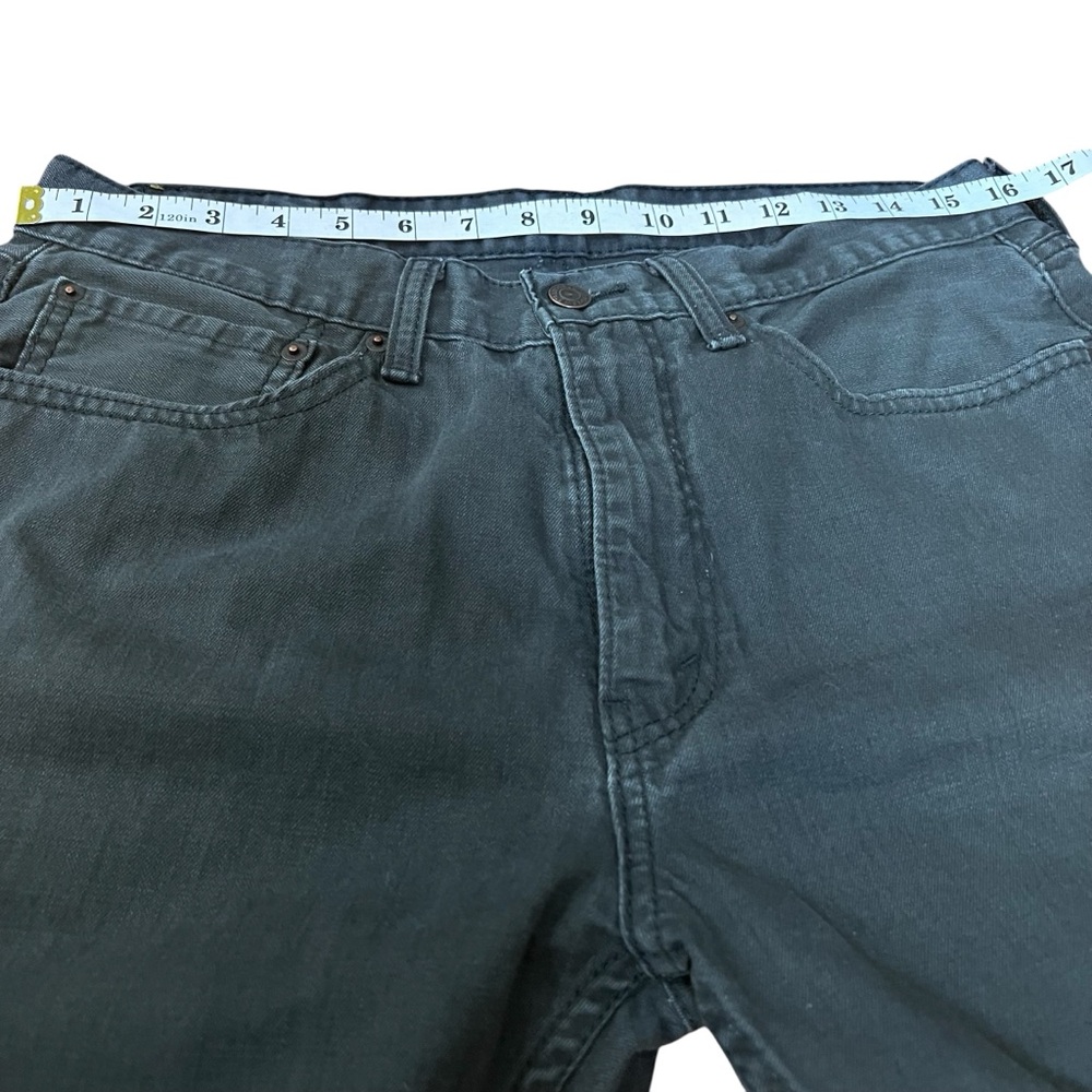 LEVIS 505 Charcoal Grey Wash Midrise Regular Fit Straight Leg Jeans 34x30 - Picture 3 of 12